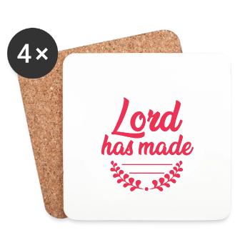 Bible Verse Faith Hope - Coasters (set of 4) - white - Front