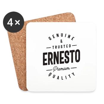 Genuine and Trusted Ernesto Personalized Name - Coasters (set of 4) - white - Front