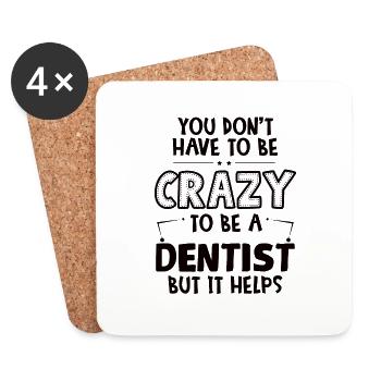 Dental assistant Dentist Tooth - Coasters (set of 4) - white - Front