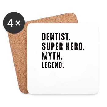 Dental Assistant Dentist Tooth - Coasters (set of 4) - white - Front