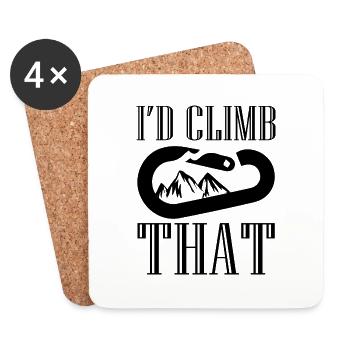 Bouldering - Coasters (set of 4) - white - Front