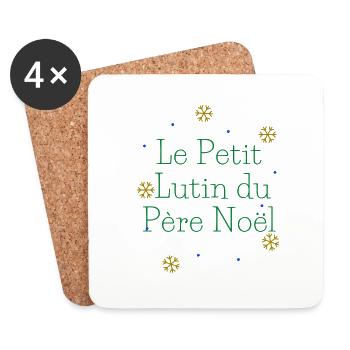 Noël - Dessous de verre (lot de 4) - blanc - Devant