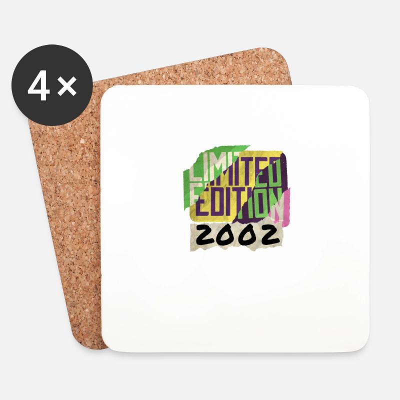 Limited Edition 2002 Graffiti - Untersetzer (4er-Set) - Weiß