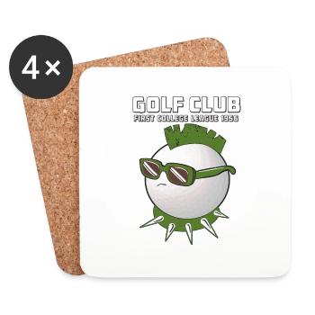GOLF CLUB - Dessous de verre (lot de 4) - blanc - Devant