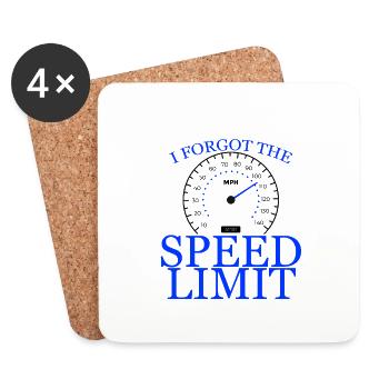 I Forgot The Speed Limit 4 - Untersetzer (4er-Set) - Weiß - Vorne