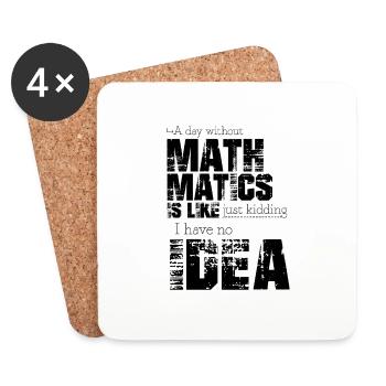 Mathematik - Untersetzer (4er-Set) - Weiß - Vorne
