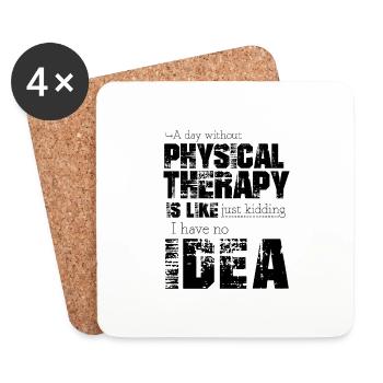 Physical therapy - Coasters (set of 4) - white - Front