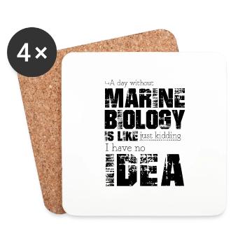 Marine biology - Coasters (set of 4) - white - Front