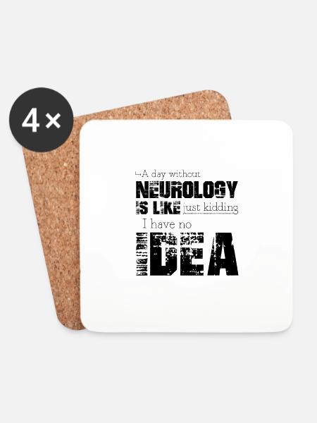 Neurology - Coasters (set of 4) - white