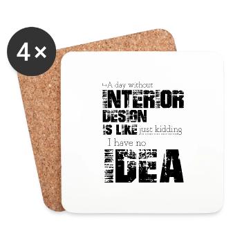 Interior design - Coasters (set of 4) - white - Front