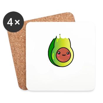 Future Avocado Lover - Coasters (set of 4) - white - Front