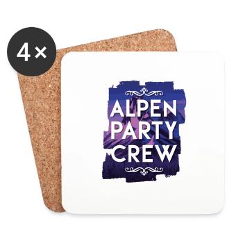 Alpen Party Crew - Coasters (set of 4) - white - Front