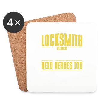 Locksmith Lock Picking Employee Locksmith - Coasters (set of 4) - white - Front