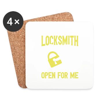 Locksmith Lock Picking Employee Locksmith - Coasters (set of 4) - white - Front