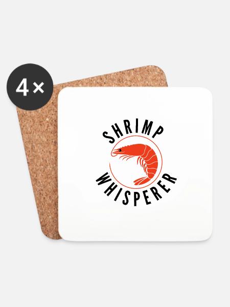 Shrimp Whisperer - Angelliebhaber - Untersetzer (4er-Set) - Weiß