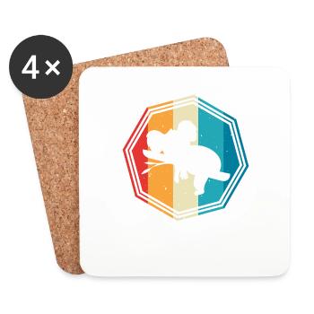 Koala Australie Sydney - Dessous de verre (lot de 4) - blanc - Devant