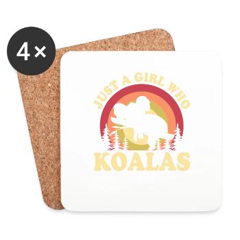 KOALAS BEST FRIEND - Coasters (set of 4) - white - Front