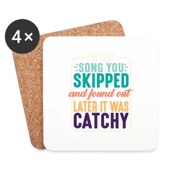 I'm That Song You Skipped 2 - Coasters (set of 4) - white - Front