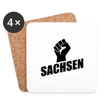 Sachsen Faust logo - Untersetzer (4er-Set) - Weiß - Vorne
