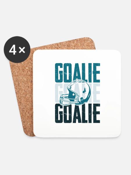 ice hockey goalie spruch - Untersetzer (4er-Set) - Weiß
