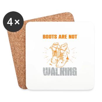 Motorcycle Boots Biker - Coasters (set of 4) - white - Front