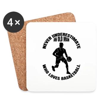 Basketball Club Basketball lovers Basketball players - Coasters (set of 4) - white - Front