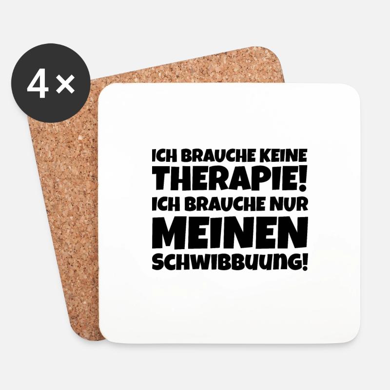 Schwibbogen Therapie - Untersetzer (4er-Set) - Weiß