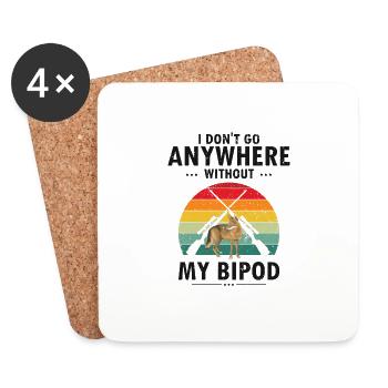 Coyote Capture and Coyote Hunter Design - Coasters (set of 4) - white - Front