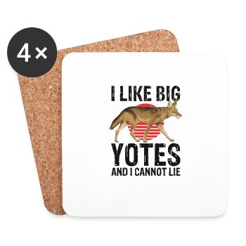Coyote Hunter Design for Coyote Hunting - Coasters (set of 4) - white - Front