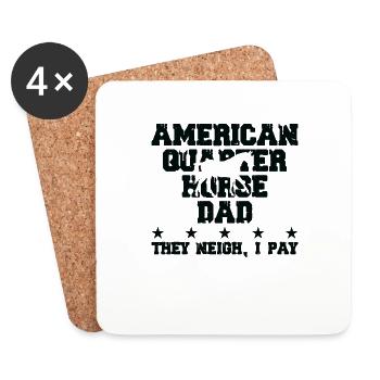 Warrior Ribbon as Awareness - Coasters (set of 4) - white - Front