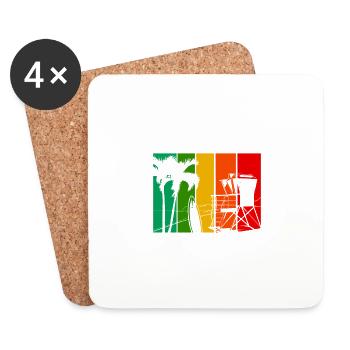 It's Like A Hawaiian Vacation In My Mouth - Untersetzer (4er-Set) - Weiß - Vorne