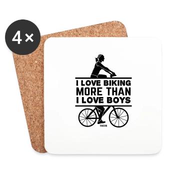 Girls' Bike Bike Tour Sport VTT - Dessous de verre (lot de 4) - blanc - Devant