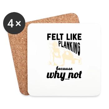 Fitness Woman Workout Gym Sport - Coasters (set of 4) - white - Front