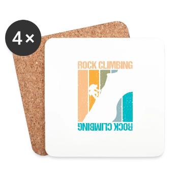 Rock Climbing - Untersetzer (4er-Set) - Weiß - Vorne
