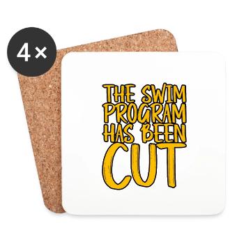 The Swim Program Has Been Cut 3 - Untersetzer (4er-Set) - Weiß - Vorne