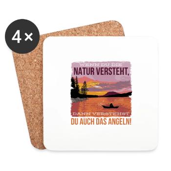 Wenn du die natur verstehst, dann verstehst du auc - Untersetzer (4er-Set) - Weiß - Vorne
