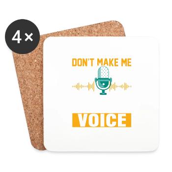 Don't Make Me Use My Radio Voice Operator Amateur - Untersetzer (4er-Set) - Weiß - Vorne