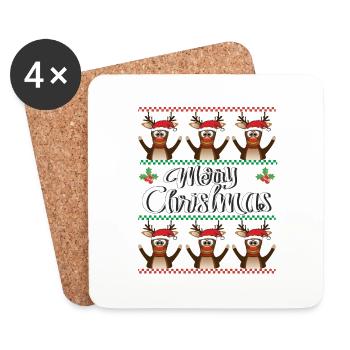 NOËL RENNES JOYEUX NOËL - Dessous de verre (lot de 4) - blanc - Devant