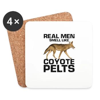 Coyote Hunter Design for Coyote Hunting - Coasters (set of 4) - white - Front