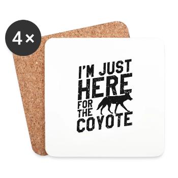 Coyote Design for Coyote Shreactors - Coasters (set of 4) - white - Front
