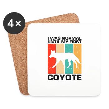 Coyote Hunter Design for Coyote Hunting - Coasters (set of 4) - white - Front