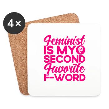 Gender equality Gender equality - Coasters (set of 4) - white - Front