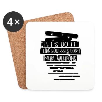 birthday present idea funny sayings gift awesome - Coasters (set of 4) - white - Front