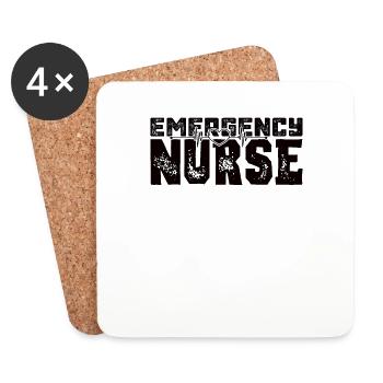 Ambulance Service Paramedic Nurse - Coasters (set of 4) - white - Front
