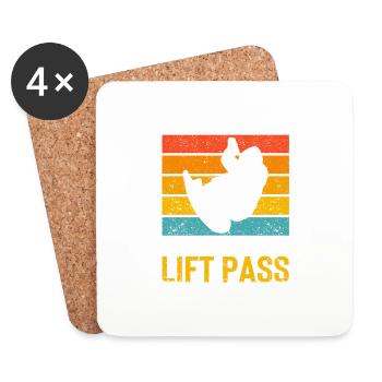 You can't buy happiness, but you can buy a - Coasters (set of 4) - white - Front
