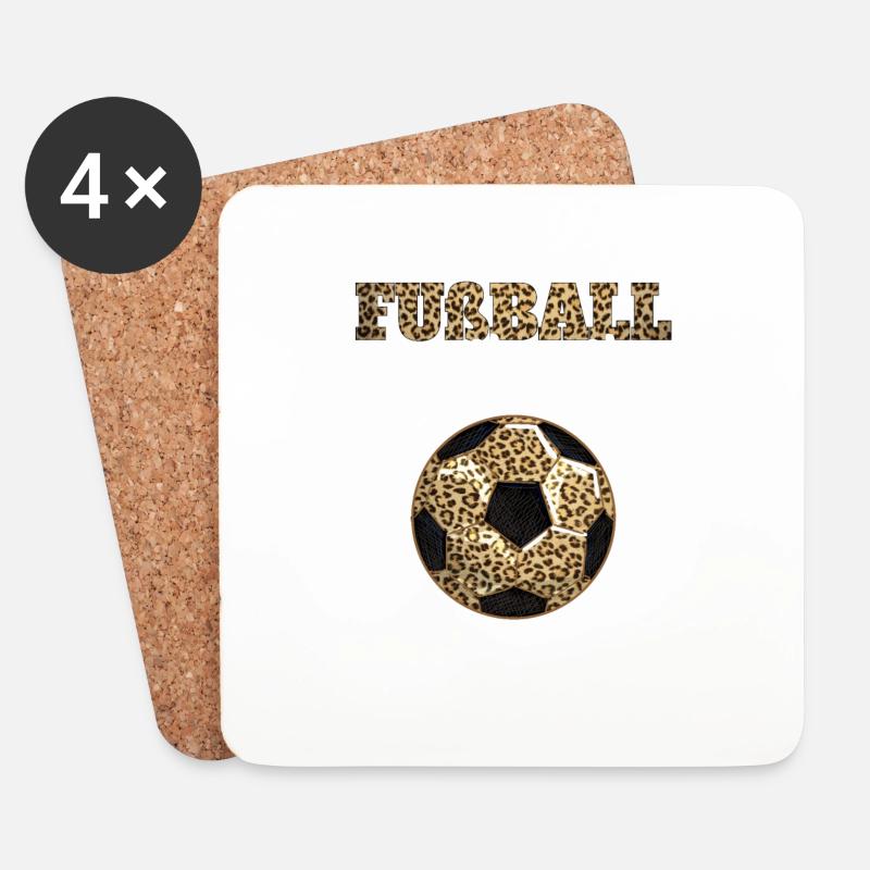 Fußball Mama - Untersetzer (4er-Set) - Weiß