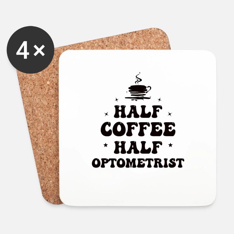 Augenoptiker Optometrist Optiker Augenarzt Kaffee - Untersetzer (4er-Set) - Weiß