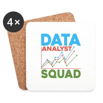 Data Analyst Squad 5 - Coasters (set of 4) - white - Front