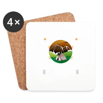 Guadalupe Mountains Is On My List Hiking Camping - Coasters (set of 4) - white - Front