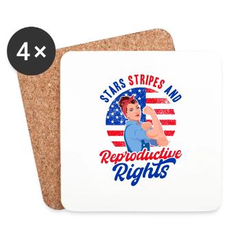 Women's rights Equal rights - Coasters (set of 4) - white - Front